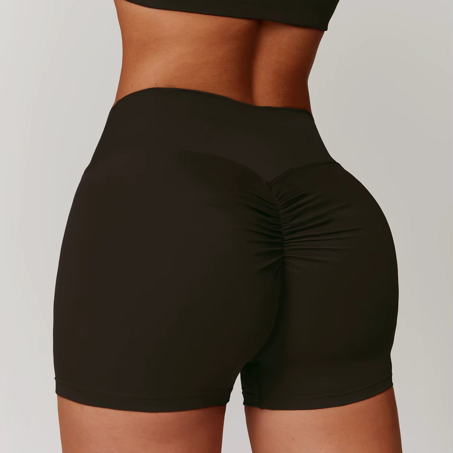 High Waist Scrunch Gym Shorts