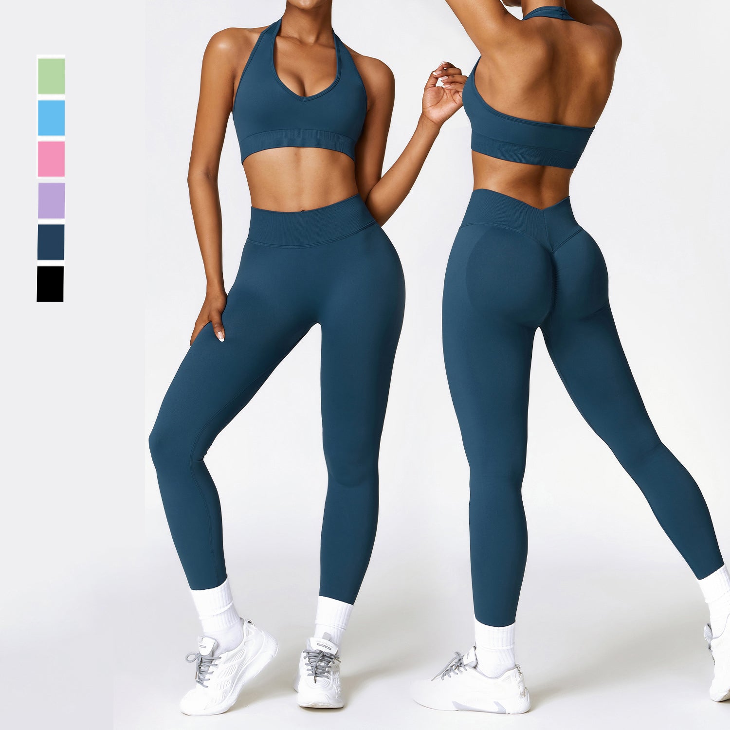 Scrunch Leggings and Bra Seamless Top