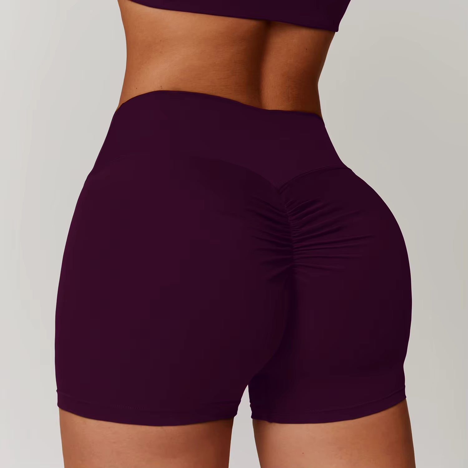 High Waist Scrunch Gym Shorts