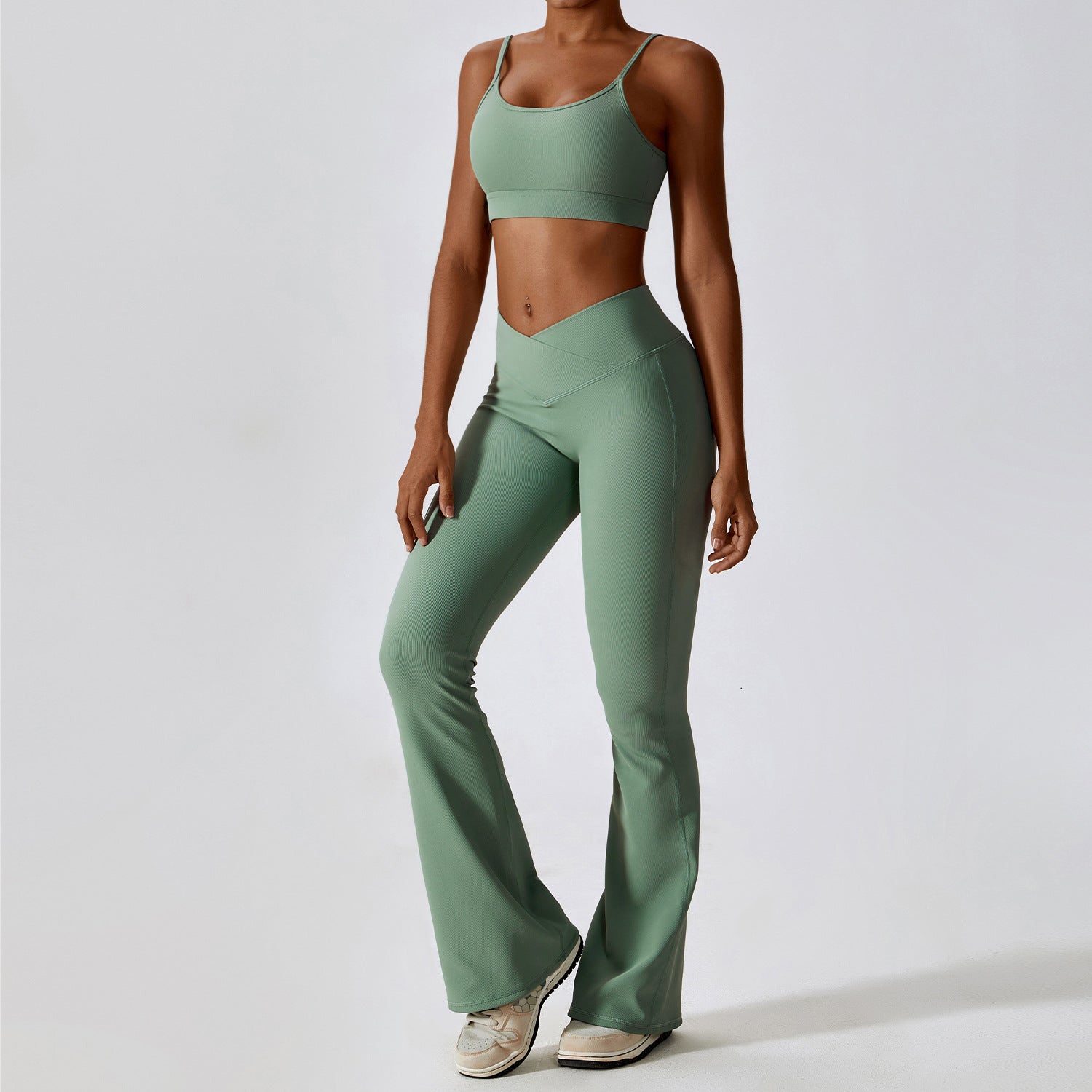 High Waist V-Cut Set